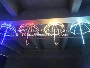 Quality Hanging christmas decorations light street motif led umbrella wholesale