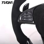 Alcantara Mercedes W205 Cla45 Steering Wheel Carbon Fiber Leather Design