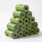 PBAT Eco Friendly Dog Poop Bags Cornstarch Compostable Trash Bags