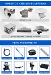 Acrylic Crytal Glass Leather Metal Wood Rotary Device For Laser Machine