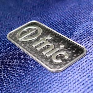 Quality Customized High-Quality Clothing 3D Silver Black Tpu Heat Metal Transfer Logo for Garment wholesale