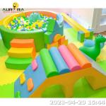 300x400cm Indoor Soft Playground Equipment , Children Rainbow Soft Play Climber