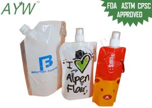 Quality Outdoor Sports Portable Liquid Spout Bags 350ml Folding For Cold Water wholesale