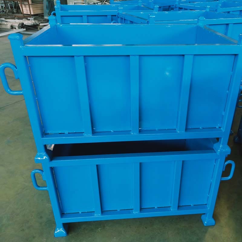 Customized Foldable Stacking Metal Box Pallet Industrial Storage Box