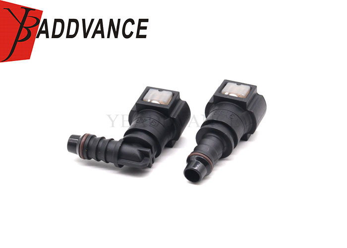 6mm Elbow Straight Fuel Line Hose Quick Release Connector Nylon 9.49-ID8