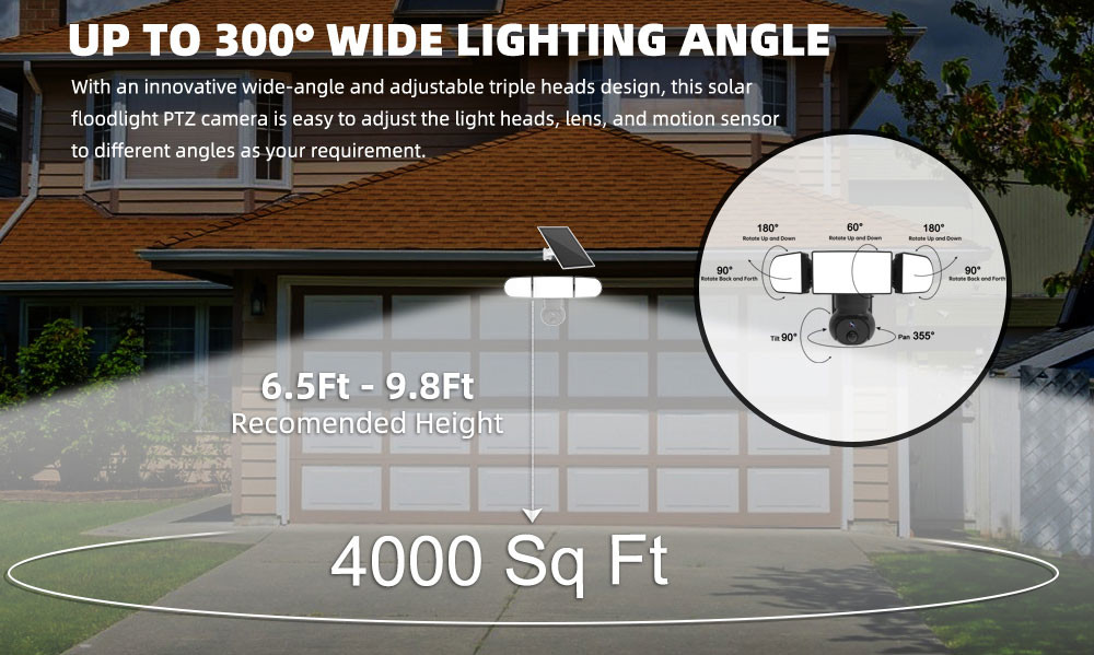 Monocrystalline 8.5W Security Camera Solar Panel For Video Doorbell