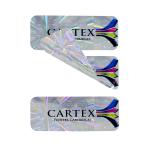 Silver Tamper Evident Hologram Stickers , Waterproof Vinyl Adhesive Label