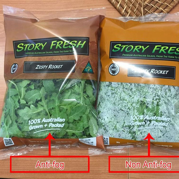 Plastic Fresh Fruit OPP Packaging Bag With Vent Holes Punch Handle