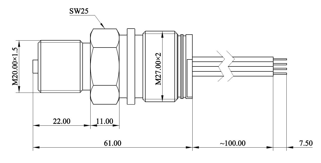 OEM Piezo Resistive Pressure Sensor / Welded Hydraulic Sensor Pressure
