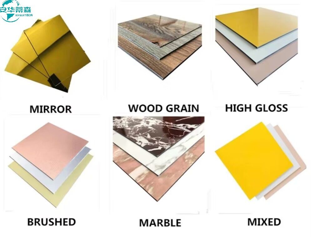 900mm 1000mm Brushed Aluminium Composite Panel Fire Retardant Acp Sheets SGS