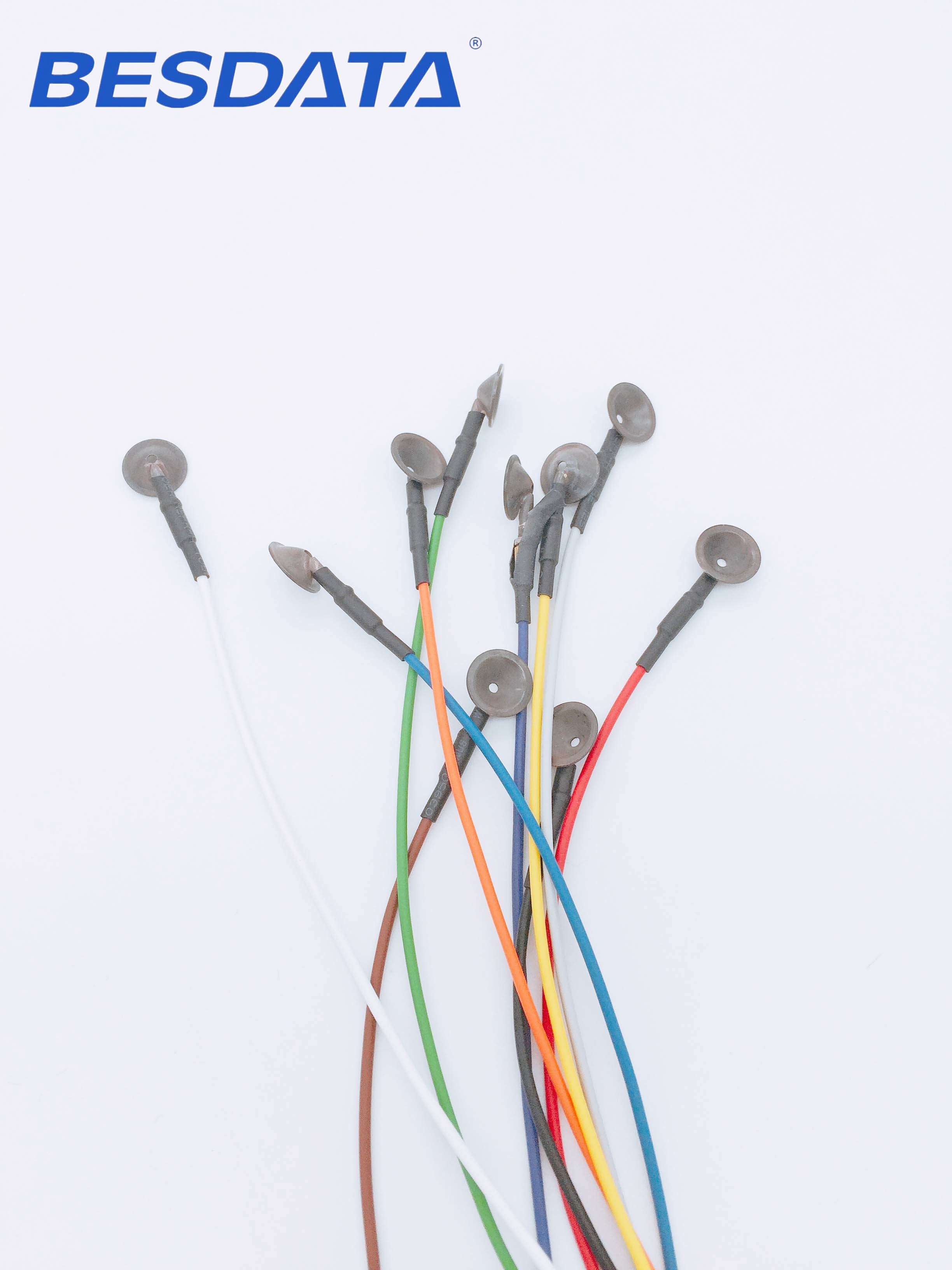 Coated Gold / AgCl / Pure Silver / Sintered EEG Electrode For Brain Wave Electric Activity