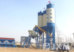 Quality 165.5kw 75m3h Stationary Concrete Batching Plant wholesale