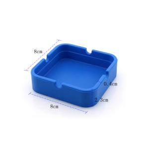 Quality Blue HESEN SGS Square Silicone Ashtray wholesale