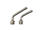 Brass Core Metal Tire Valve Stem Bend 60° Nickel Plated 9.7mm Rim Hole TR545D