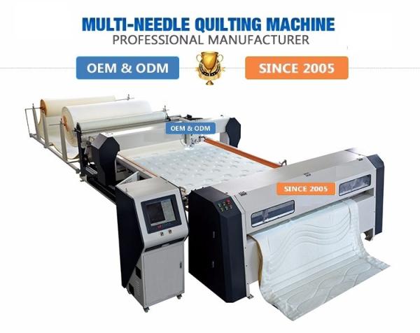 3D Mattress Quilting Machine , Single Head Needle Chain Stitch Sewing Machine