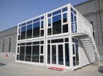 Temporary 3 Bedroom Container House Galvanized Steel Detachable Apartment