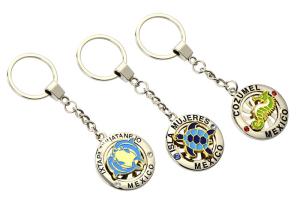 Quality Pantone Cute Metal Keychain Local Souvenir Keyring Advertising Gift wholesale