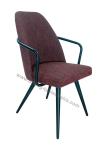 Customized Upholstered Restaurant Chairs Industrial Furniture Contemporary Style