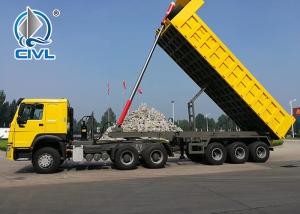 Quality NEW 12 TIRES Heavy Duty Side 3 Axles 60 - 80 Tons Semi Trailer Dump Truck SINOTRUK wholesale
