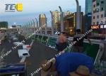 Aluminum Sheet Metal Highway Noise Barrier , Subway Acoustic Sound Barrier