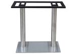 Outdoor / Indoor Double Column Dia 2.99" Metal Table Base
