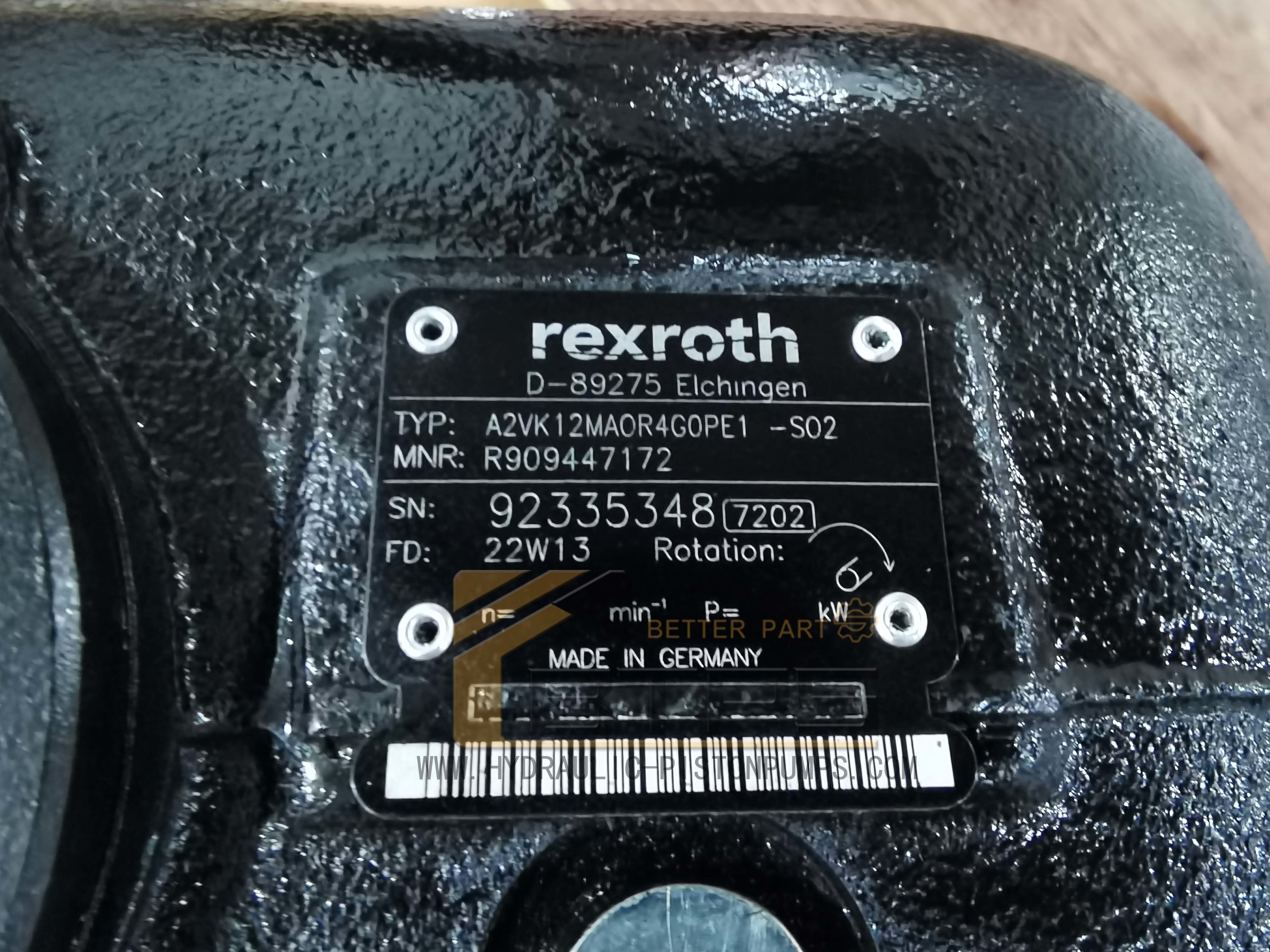 A2VK A2VK12 A2VK28 A2VK55 A2VK107 A2VK55MAGR1GOPE1-SO2 High Pressure Polyurethane Foam Injection Metering Pum