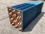 Custom Finned HVAC Evaporator Coil Flat Copper Tube