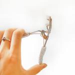 Luxurious Small Eyelash Curler , Carbon Steel Individual Eyelash Curler
