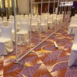 Office Aluminum Clear Acrylic Moving Partition Wall Room Dividers Partitions