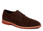 Adult Breathable Flats Lace Up Casual Shoes , Round Toe Brown Suede Driving