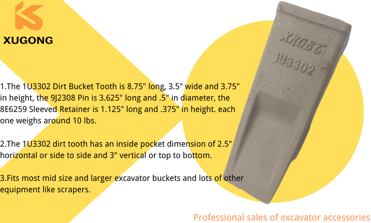 E200B Excavator Bukcet Tooth Pin Lock Bucket Teeth For 1U3302