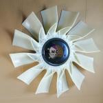 R215-9 Excavator Engine Parts 6 Holes 12 Blades Engine Cooling Fan Blade