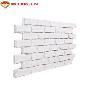 Quality White FauxBrick Wall Panels Stacked Stone Design Wall Panel wholesale