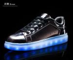 Rainbow color flashing led shoes