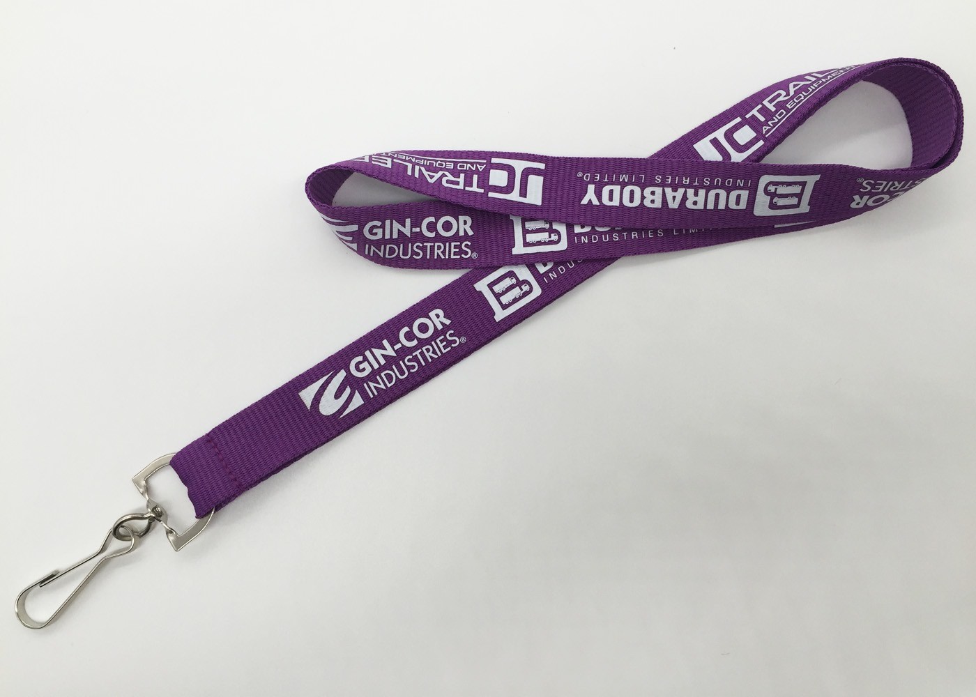 Promotional silk-screened polyester lanyard with any color as your request