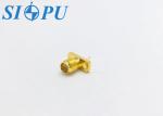 Microstrip Female SMA RF Connector Dual Hole Blue Mounted