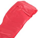 Red Colour T Shirt Shopping Bags Unprinted Embossed Custom Made Thickness