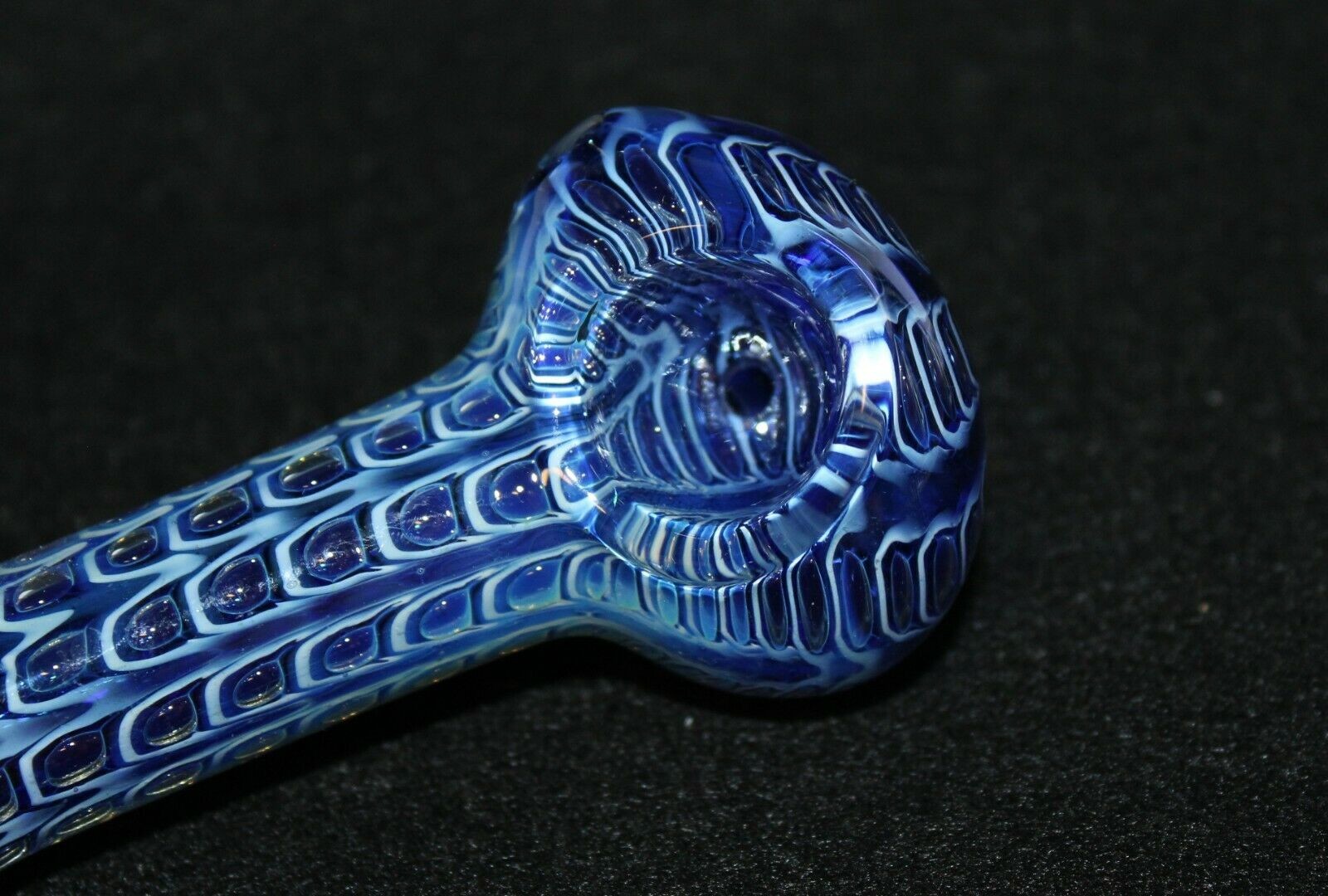 5mm Thick Borosilicate Smoking Glass Hand Pipes Mini Donut Spoon Pipe