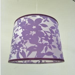 Quality Tapered Velvet Hardback Lamp Shade D250mm Damask Light Shade For Room wholesale