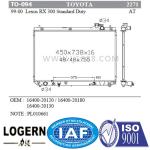 Cross Flow TOYOTA Car Radiator Used In 99-00 Lexus Rx 300/At/Dpi 2271