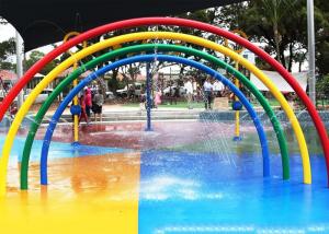 Quality Kids Rainbow Door Aqua Play, Spray Aqua Park Equipment, Fountains Play Structure wholesale