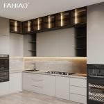 Modern Modular Designs White Shaker Kitchen Storage Furniture White Melamine