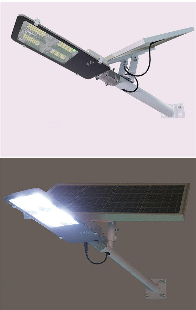 Outdoor High Lumen Led Street Light , 50w 100w Solar Powered Street Lights With Remote
