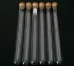 Clear test tube with cork top