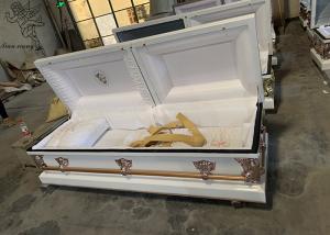 Quality Premium Metallic Coffin Rectangle Metal Design For Funeral Professionals wholesale