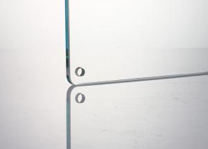 Quality 3mm Ultra Clear Tempered Glass panel with Holes Toughened Glass wholesale