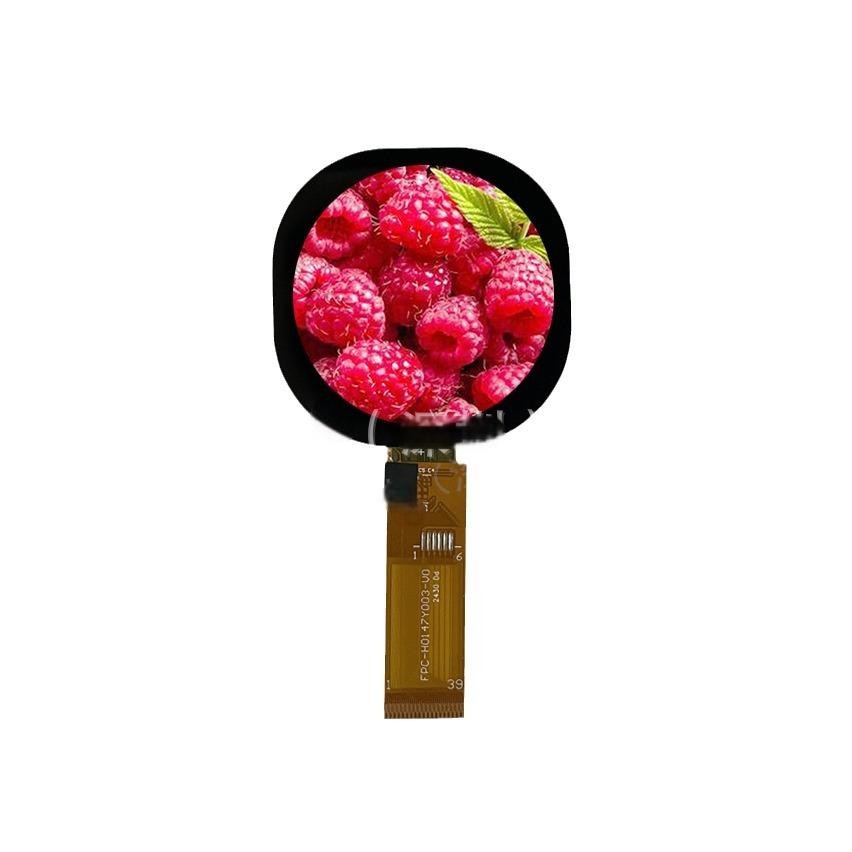 1.47 Inch Round TFT Display Module 360x360 Resolution 3MIPI/QSPI/8BIT/SRGB Interface 400CD/M2
