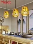 Bamboo Chandelier Zen Restaurant Dining Restaurant Box Tea Room Ancient Style