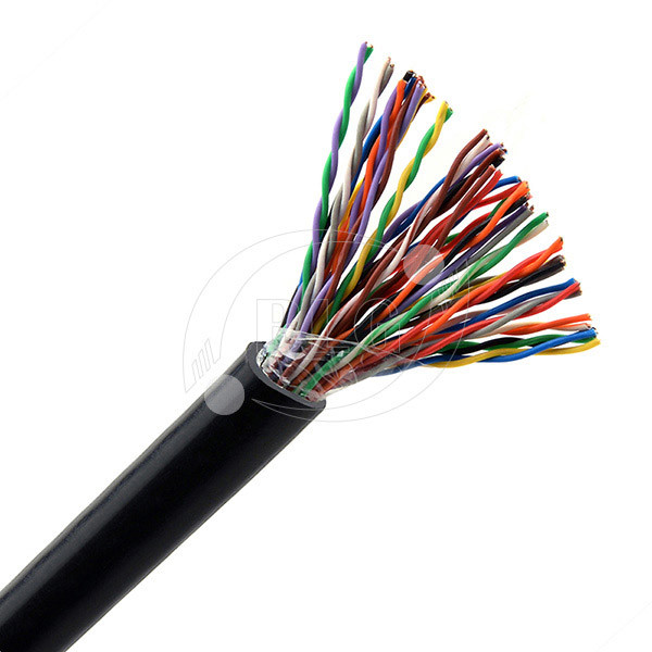 Underground Digital Telephone Cable / Black Multi Line Phone Cord OEM Supply
