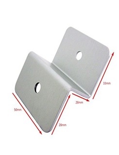Picture Hanger Aluminum Z Clips with Customized Sizes Acceptable and Zinc Color Plated